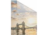 LICHTBLICK ORIGINAL Fensterfolie »Tower Bridge«, 1 St., blickdicht, strukturiertKlebepunkte, selbstklebend, Sichtschutz