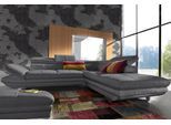 COTTA Polstergarnitur »Enterprise«, (Set), Set: Ecksofa, Hocker, Kopfteilverstellung, wahlweise mit Bettfunktion
