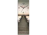 Artland Wanduhr »Langer Pier im Sonnenaufgang« wahlweise mit Quarz- oder Funkuhrwerk, lautlos ohne Tickgeräusche