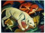 Artland Wandbild »Drei Tiere (Hund Fuchs und Katze). 1912«, Haustiere, (1 St.), als Leinwandbild, Wandaufkleber in verschied. Grössen