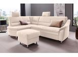 Places of Style Ecksofa »Cardoso L-Form«, Federkern, wahlweise mit Bett, Schubkasten