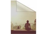 LICHTBLICK ORIGINAL Fensterfolie »Tempel Borobudur«, 1 St., blickdicht, strukturiertKlebepunkte, selbstklebend, Sichtschutz