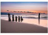 Artland Wandbild »Buhne an der Küste der Ostsee«, Strand, (1 St.), als Alubild, Outdoorbild, Leinwandbild, Wandaufkleber, versch. Grössen