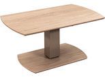 Vierhaus Couchtisch, stufenlos höhenverstellbar,rollbar, Schweizer Kante