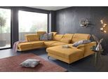 sit&more Wohnlandschaft »Percy U-Form«, 12 cm Fusshöhe, Sitztiefenverstellung, wahlweise in 2 Fussfarben