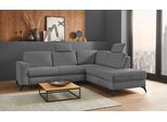 Places of Style Ecksofa »Lolland L-Form«, Wahlweise mit Bettfunktion und Stauraum, auch mit abwischbarem Bezug