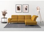 Ecksofa SIT & MORE "Cabana L-Form", gelb (mustard), B:303cm H:84cm T:244cm, 100% Polyester, Sofas, Ecksofa, Ottomane, wahlweise mit Sitztiefen-,Armlehnen- und Kopfteilfunktion
