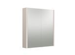 Spiegelschrank WELLTIME "Urban", grau (kashmir grau), B:58,2cm H:65cm T:12cm, FSC-zertifizierter Holzwerkstoff, Schränke, Spiegelschrank, Türen mit Soft-Close-Funktion, mit 2 Glaseinlegeböden
