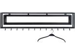 Garderobenleiste SPINDER DESIGN, schwarz, B:118cm H:29,5cm T:19cm, Metall, Garderobenhalter, Metall, Breite 120 cm