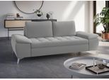 2,5-Sitzer SIT & MORE "Latigo", silber, B:211cm T:90cm, Sofas, mit hochwertigen Metallfüßen