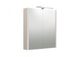 Spiegelschrank WELLTIME "Urban", grau (kashmir grau), B:58,2cm H:65cm T:12cm, FSC-zertifizierter Holzwerkstoff, Schränke, Spiegelschrank, Türen mit Soft-Close-Funktion, mit 2 Glaseinlegeböden