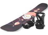 Snowboard F2 "FTWO Gipsy woman peach" Gr. 139, schwarz, Snowboards, 139, Holzwerkstoff, Fiberglas, Inkl. Bindung mit Befestigungsmaterialien