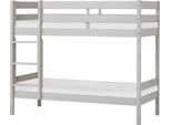Etagenbett HOPPEKIDS "ECO Comfort Kinderbett 90x200 oder 70x160 aus Massivholz in 4 Farben", grau, B:81cm H:140cm L:166cm, Etagenbetten, Etagenbett, TÜV, FSC und Nordisches Umweltzeichen – wahlweise mit Matratzen