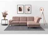 Ecksofa SIT & MORE "Cabana L-Form", rosa (altrosa), B:303cm H:84cm T:244cm, 95% Polyester, 5% Polyamid, Sofas, Ecksofa, Ottomane, wahlweise mit Sitztiefen-,Armlehnen- und Kopfteilfunktion