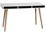 Schreibtisch HAMMEL FURNITURE "Mistral Bürotisch, Arbeitstisch, Tisch, Computertisch", schwarz (schwarz gebeizt), B:137,4cm H:75cm T:60cm, Tische, Schreibtisch, Holzbeinen, B: 137,4 cm, Designmöbel