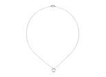 Kette mit Anhänger JOBO, silber (silber 925), Halsketten, Damen, Silber 925 (Sterlingsilber), L: 43, 925 Silber mit Zirkonia 43 cm