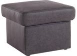 Stauraumhocker SIT & MORE "Melissa", grau (anthrazit), B:60cm H:48cm T:60cm, 100% Polyester, Hocker, klassisches Design, optional in dem mit Wasser zu reinigendem Bezug