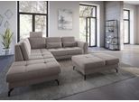Ecksofa SIT & MORE "Bendigo L-Form", beige (sand), B:258cm H:84cm T:226cm, Sofas, Ecksofa, inklusive Sitztiefenverstellung, Bodenfreiheit 12 cm, in 2 Fußfarben