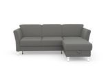 Ecksofa SIT & MORE "Visby L-Form", grau, B:248cm H:87cm T:162cm, Sofas, Ecksofa, wahlweise mit Bettfunktion und Bettkasten, frei im Raum stellbar