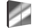 Schwebetürenschrank WIMEX "Easy", grau (graphit, spiegel), B:225cm H:210cm T:65cm, Schränke, Schwebetürenschrank, mit Vollspiegel