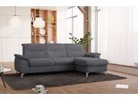 Ecksofa SIT & MORE "Astoria L-Form", grau (anthrazit), B:260cm H:91cm T:175cm, 100% Polyester, Sofas, Ecksofa, wahlweise mit motorischer Relaxfunktion