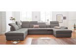 sit&more Wohnlandschaft »Stardust U-Form«, inklusive Kopfteilverstellung, Armlehnenfunktion und Tischelement