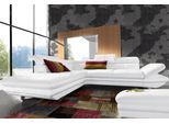 COTTA Polstergarnitur »Enterprise«, (Set), Set: Ecksofa, Hocker, Kopfteilverstellung, wahlweise mit Bettfunktion