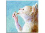 Artland Glasbild »Naschkatze«, Haustiere, (1 St.), in verschiedenen Grössen