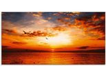 Artland Glasbild »Sonnenuntergang am Strand«, Sonnenaufgang & -untergang, (1 St.), in verschiedenen Grössen