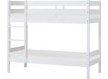 Etagenbett HOPPEKIDS "ECO Comfort Kinderbett 90x200 oder 70x160 aus Massivholz in 4 Farben", weiß, B:81cm H:140cm L:166cm, Etagenbetten, Etagenbett, TÜV, FSC und Nordisches Umweltzeichen – wahlweise mit Matratzen