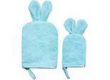 GLOV Gesichtsreinigung Abschmink Und Reinigungshandschuh KidsFace & Body Wash Gloves Blue