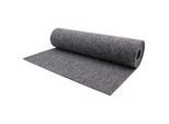 Nadelvliesteppich "TURBO", grau, B:200cm H:5mm L:800cm, Nadelfilz, PRIMAFLOR-IDEEN IN TEXTIL, Teppiche, robust und strapazierfähig, fußbodenheizungsgeeignet, Kurzflor Teppich