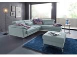 sit&more Ecksofa "Percy L-Form" 12 cm Fusshöhe, Sitztiefenverstellung, wahlweise in 2 Fussfarben