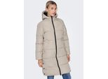 ONLY Steppmantel »ONLAMANDA LONG PUFFER COAT«, mit Kapuze