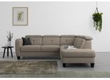 sit&more Ecksofa »Belluci L-Form«, inklusive Federkern, wahlweise mit Bettfunktion und Bettkasten