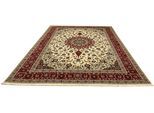 morgenland Orientteppich »Perser - Täbriz - Royal - 354 x 253 cm - beige«, rechteckig, Wohnzimmer, Handgeknüpft, Einzelstück mit Zertifikat