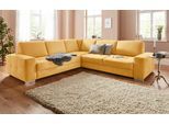 sit&more Ecksofa »Santorini L-Form«, mit Federkern und Sitztiefenverstellung, wahlweise mit Bettfunktion
