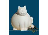 GILDE Dekofigur »Katze Molli, creme-weiss« Dekoobjekt, Tierfigur, Höhe 30 cm, aus Keramik, Wohnzimmer