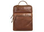 Piké Laptoprucksack, echt Leder