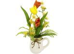 I.GE.A. Kunstblume »Arrangement Tulpen«, Krug aus Keramik