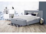 Places of Style Boxspringbett »Piazza«, mit Steppung und Kopfteil mit seitlichen Flügeln