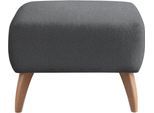 INOSIGN Polsterhocker »Colori«, Holzfussfarbe wählbar, verschiedene Stoffe, hochwertige Stoffqualität
