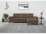 sit&more Ecksofa »Westham L-Form«, Recamiere, mit oder ohne Bettfunktion, Bettkasten, Füsse wengefarben