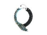 Kette mit Anhänger "Onyx", Damen, Gr. onesize, Glas, blau, COLLEZIONE ALESSANDRO, Basic, Halsketten, aus verschiedenen Glasperlen