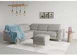 Ecksofa SIT & MORE "Sinatra L-Form", grau, B:251cm H:85cm T:231cm, 100% Polyester, Sofas, Ecksofa, optional mit Kopfteilverstellung und Armteilfunktion