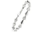 Armband JOBO, silber (silber 925), Armbänder, Damen, 19cm, Silber 925 (Sterlingsilber), Armband, 925 Silber gehämmert