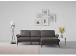 Ecksofa SIT & MORE "Fashion L-Form", grau (anthrazit), B:253cm H:84cm T:165cm, Sofas, Ecksofa, wahlweise mit Kopfteilverstellung und Vorziehsitz, motorisch