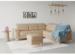Ecksofa SIT & MORE "Sinatra L-Form", braun (macchiato), B:251cm H:85cm T:231cm, 100% Polyester, Sofas, Ecksofa, optional mit Kopfteilverstellung und Armteilfunktion