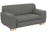 Sofa HOME AFFAIRE "Nika", silber, B:159cm H:78cm T:84cm, Struktur fein (100% Polyester);100% Polyester/ 85% Polyester+15% Polyacryl Melrose/Struktur, Sofas, wahlweise als 2-oder 3-Sitzer, in 2 Bezugsvarianten
