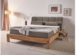 Boxspringbett HOME AFFAIRE "Villads", grün (pino), B:199cm L:231cm, Komplettbetten, Boxspringbett, Liegefläche: 180/200 cm, Inside-Boxspring-Unterbau, recycelte Stoffe
